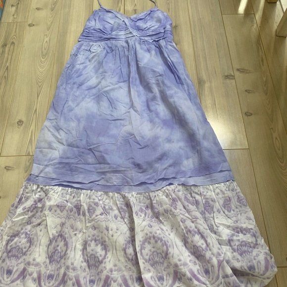 American Eagle Purple Tie Dye Maxi Dress 00 - Picture 7 of 7